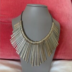 Elegant Gold Statement Necklace by Mythologie
